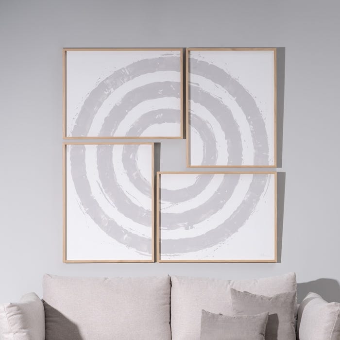 Pintura abstrata pintada à mão. 4 modelos.