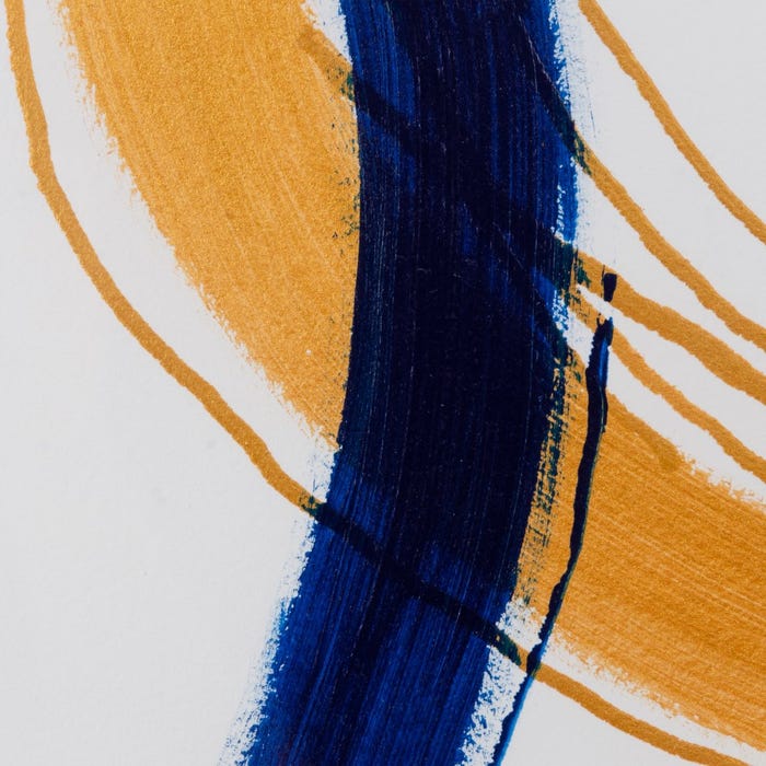 Pintura feita à mão em papel pardo