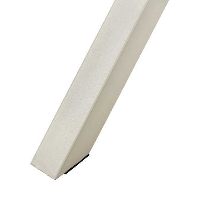 Mesa Comedor Natural-Crema Dm-Metal 180 X 90 X 75 Cm