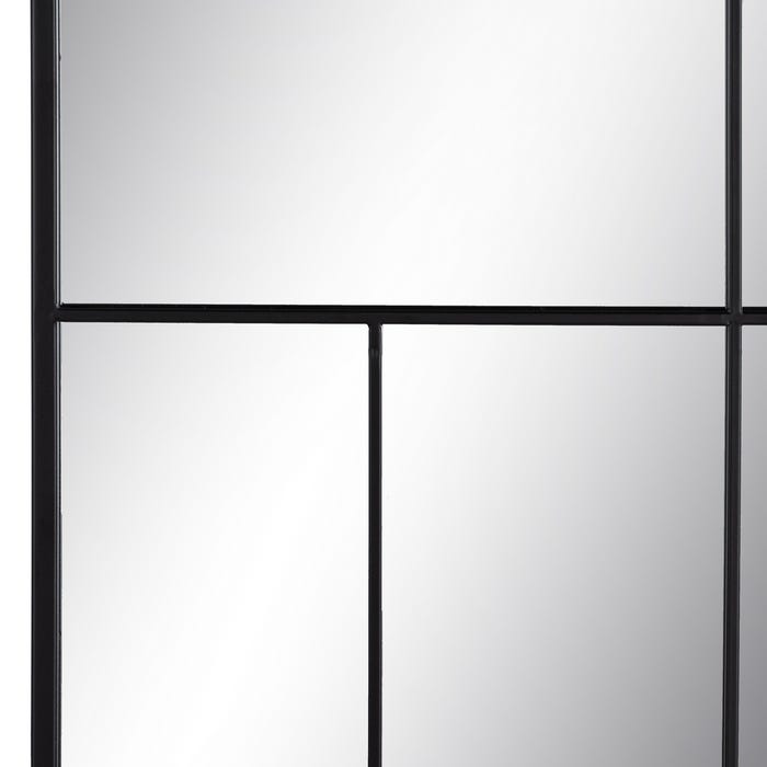 Espejo Negro Metal-Cristal Decoración 60 X 1,50 X 100 Cm