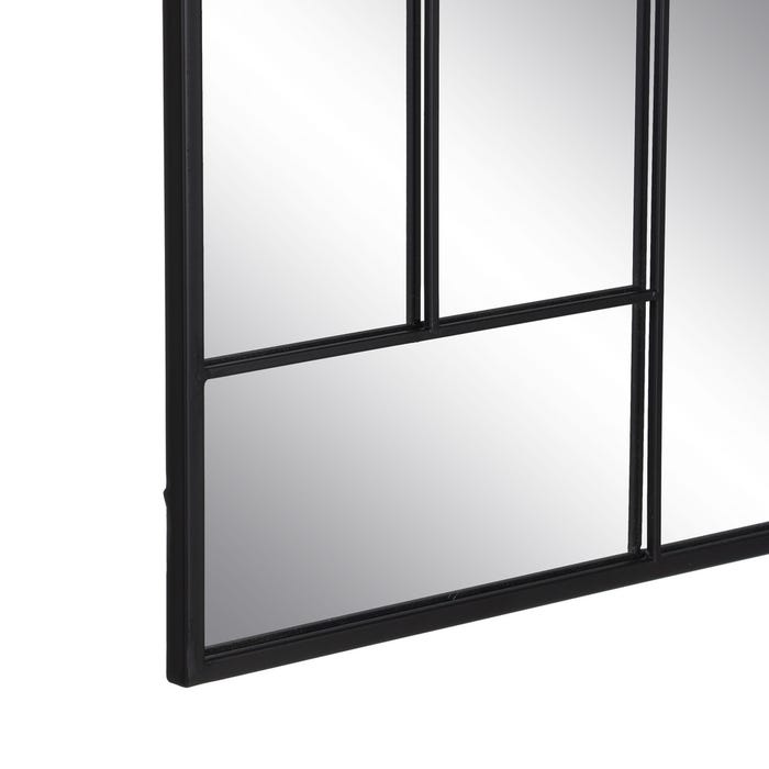 Espejo Negro Metal-Cristal Decoración 60 X 1,50 X 100 Cm