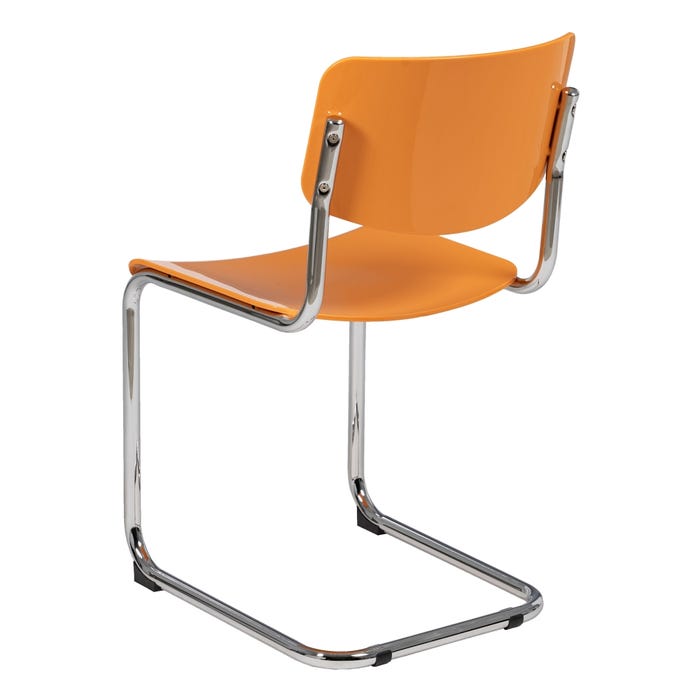 Silla Naranja Metal/Abs Salón 43,50 X 50 X 83 Cm