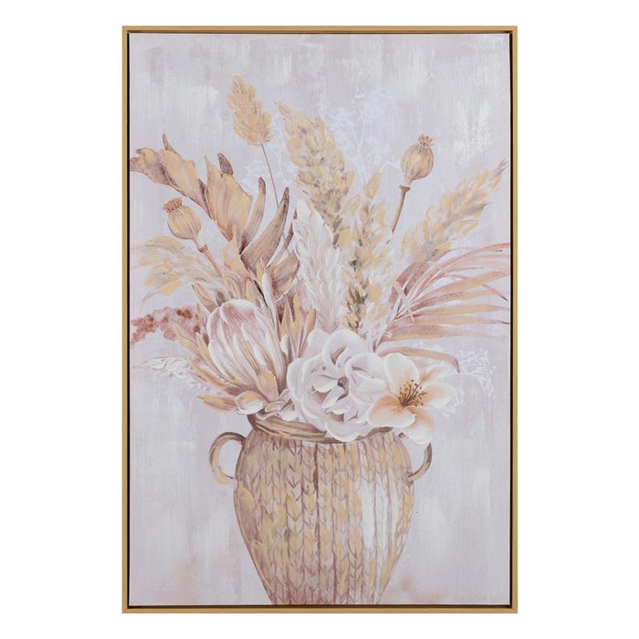 Pintura Jarrón 2/M Rosa-Crema 60 X 3,50 X 90 Cm