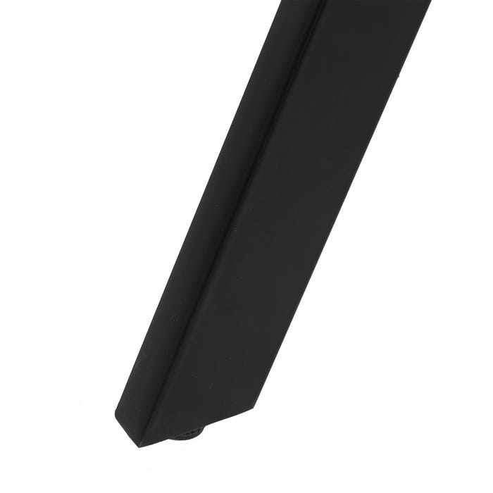 Mesa Comedor Natural-Negro Madera-Hierro 130 X 130 X 77 Cm