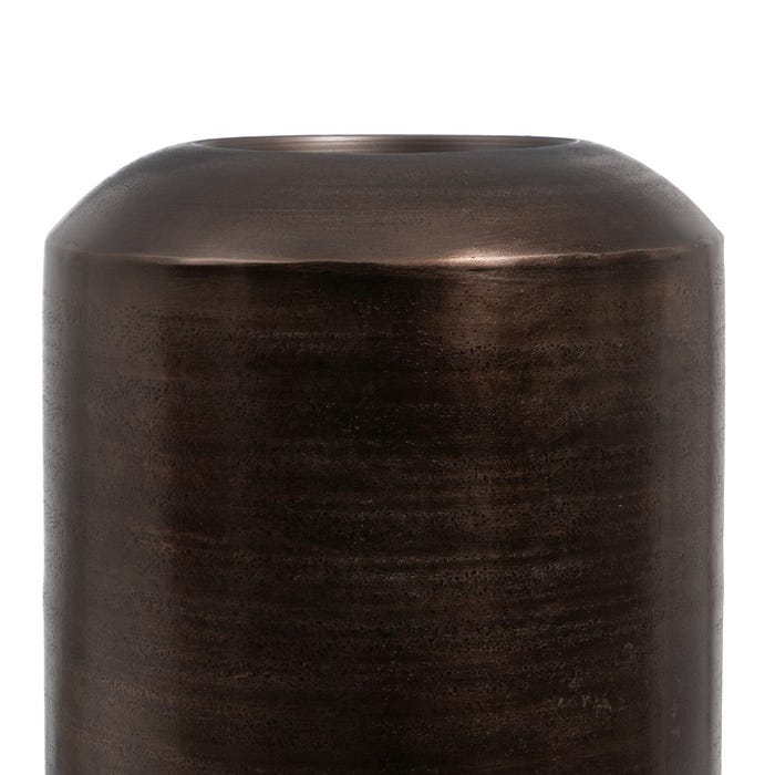 Aged Copper Aluminum Vase 37 X 37 X 99 Cm