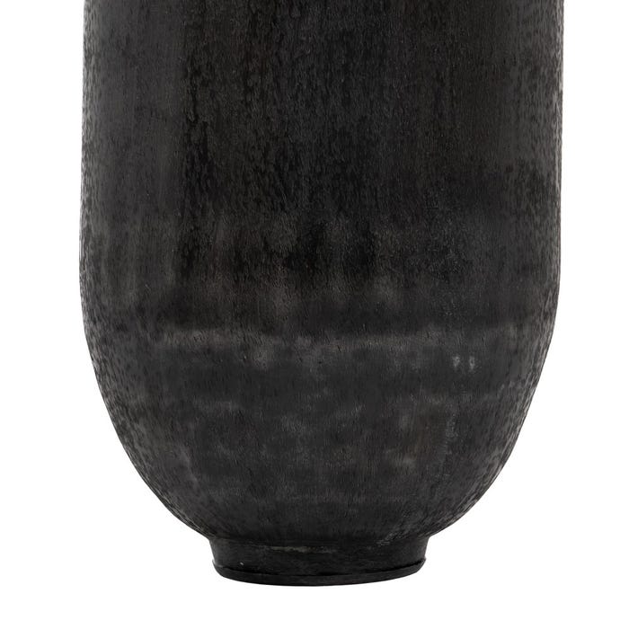 Vaso de alumínio preto para decoração 33 x 33 x 100 cm