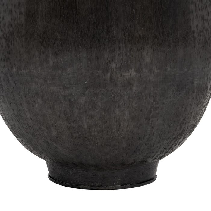 Black Aluminum Vase Decoration 33 X 33 X 120 Cm