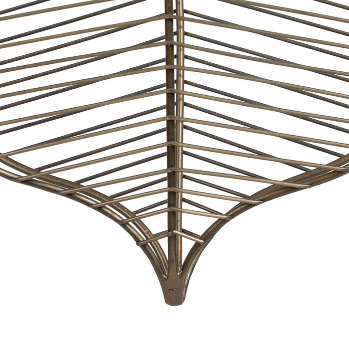 Lámpara Techo Oro Viejo Metal 25 X 13 X 38 Cm