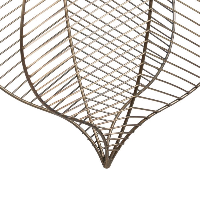 Lámpara Techo Oro Viejo Metal 31 X 16 X 47 Cm