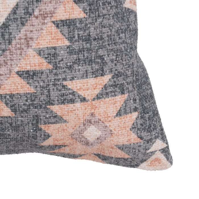 Cojín Gris-Rosa Algodón Decoración 45 X 45 Cm