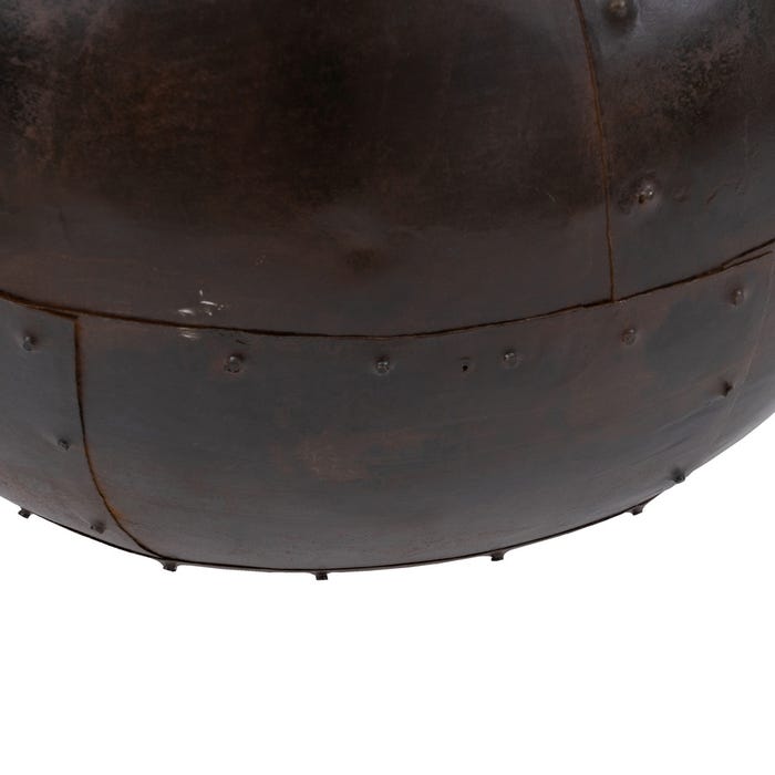 Vasija Cobre Envejecido Metal Decoración 48 X 48 X 43 Cm