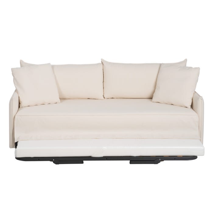 Sofá-Cama Nido Crema Tejido Salón 200 X 94 X 86 Cm