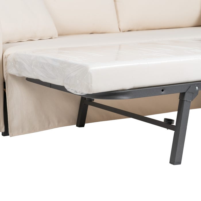 Sofá-Cama Nido Crema Tejido Salón 200 X 94 X 86 Cm