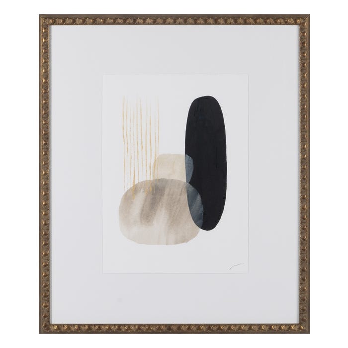 Pintura abstrata pintada à mão sobre tela em moldura de maca. 2 modelos.