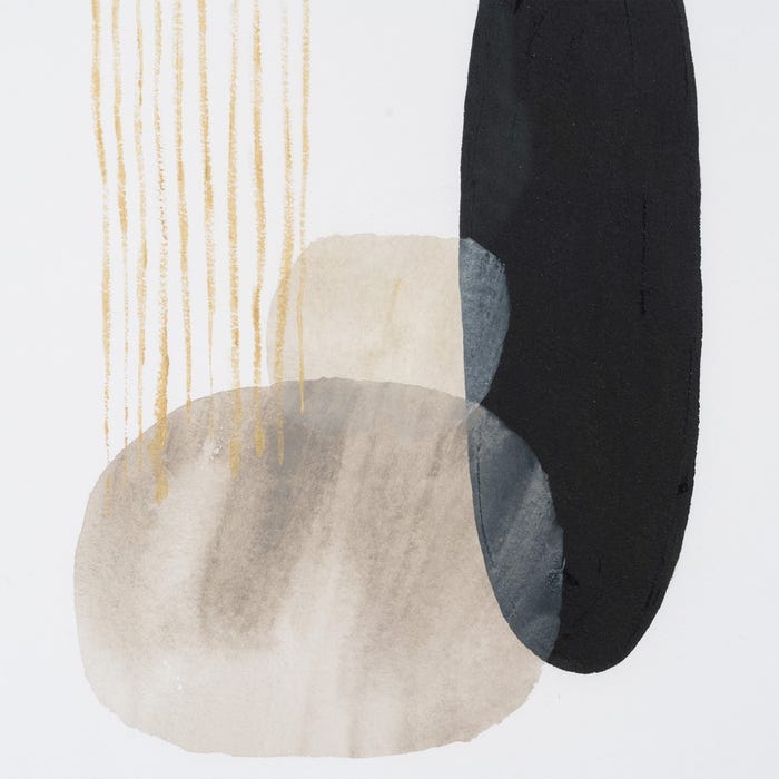 Pintura abstrata pintada à mão sobre tela em moldura de maca. 2 modelos.