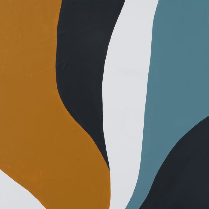 Pintura abstrata pintada à mão sobre tela em moldura de maca. 2 modelos.