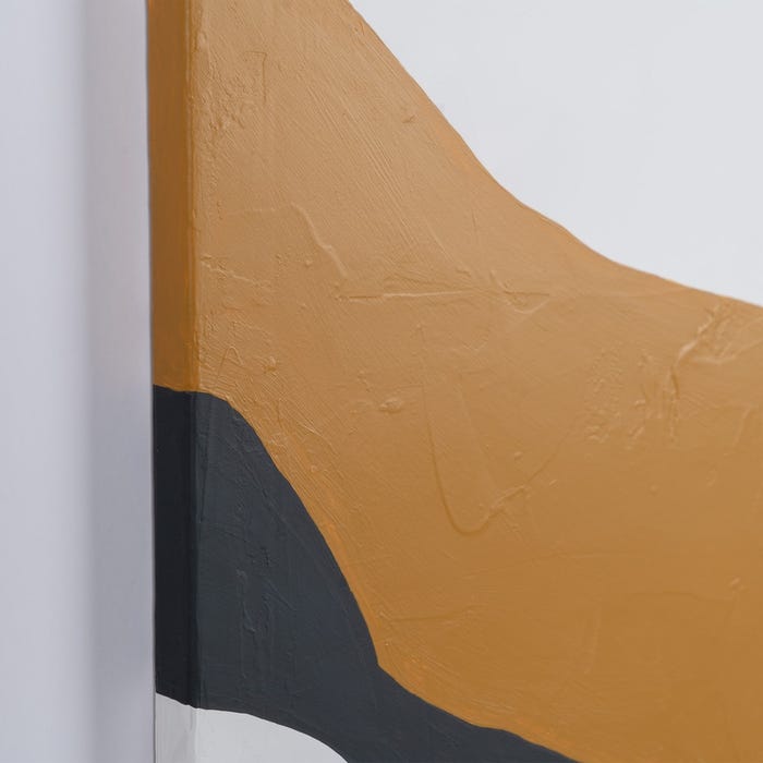 Pintura abstrata pintada à mão sobre tela em moldura de maca. 2 modelos.