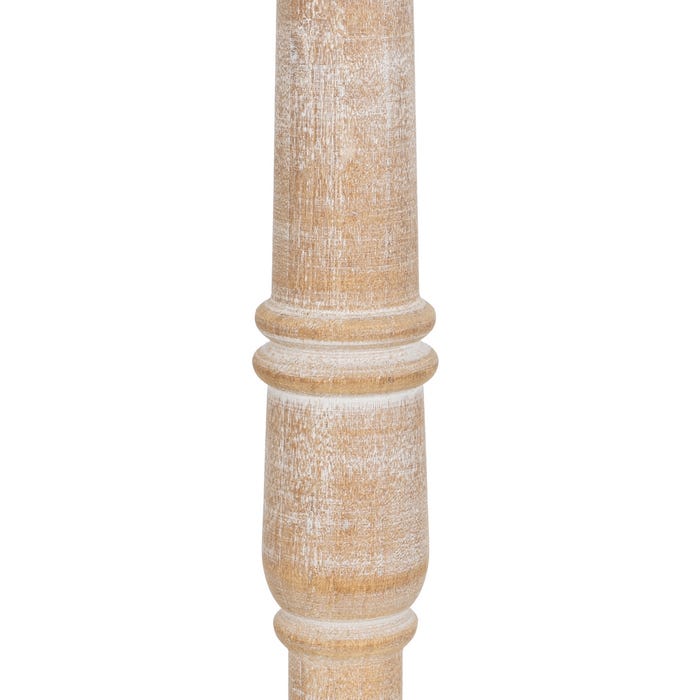 Lámpara Mesa Natural Madera / Tejido 40 X 40 X 82,50 Cm