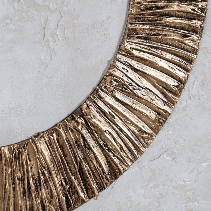 Pintura circular pintada à mão.