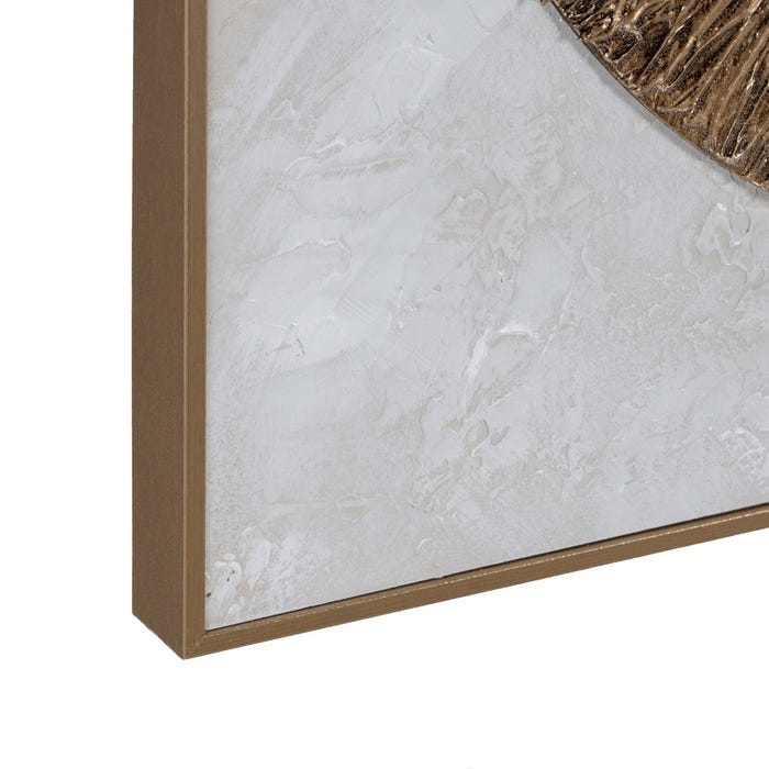 Pintura circular pintada à mão.