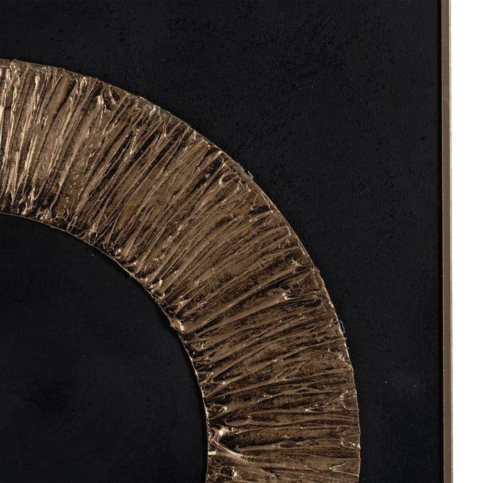 Pintura circular pintada à mão.