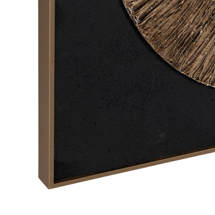 Pintura circular pintada à mão.