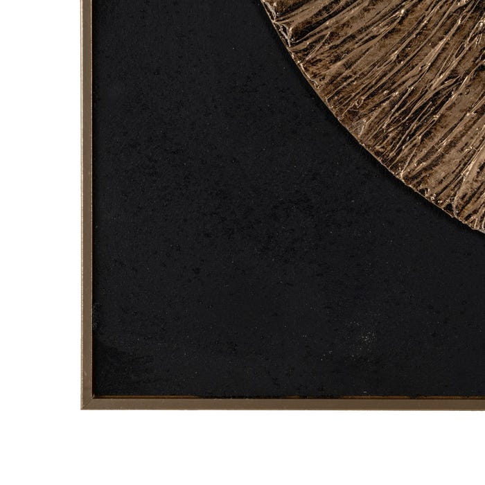 Pintura circular pintada à mão.