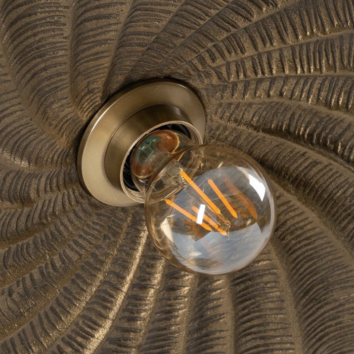 Aplique Pared Oro Viejo Metal 51 X 10 X 51 Cm