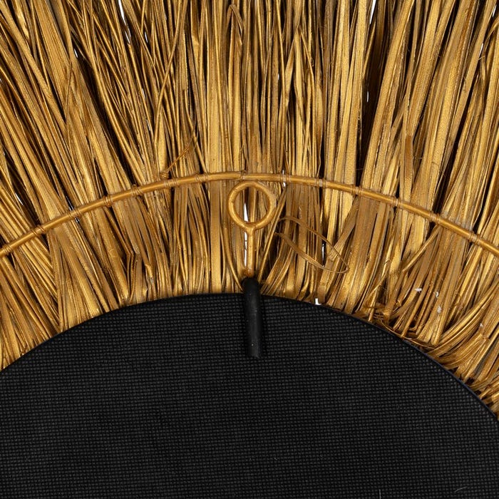 Natural Fiber Mirror Decoration 80 X 5 X 80 Cm