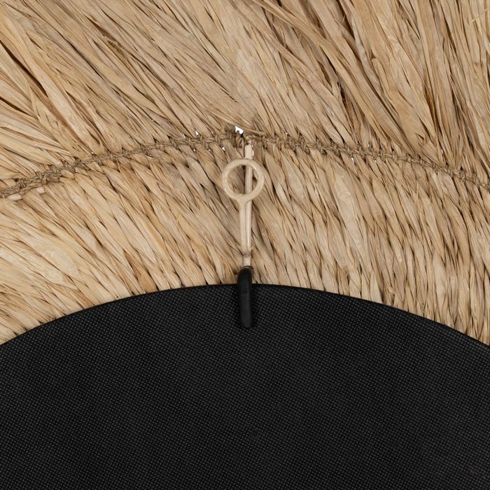 Natural Fiber Mirror Decoration 90 X 4 X 90 Cm