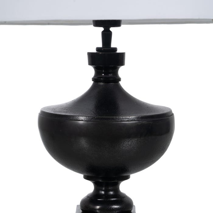 Lámpara Mesa Negro Metal Iluminación 38 X 38 X 57,50 Cm