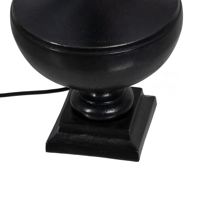 Lámpara Mesa Negro Metal Iluminación 38 X 38 X 57,50 Cm