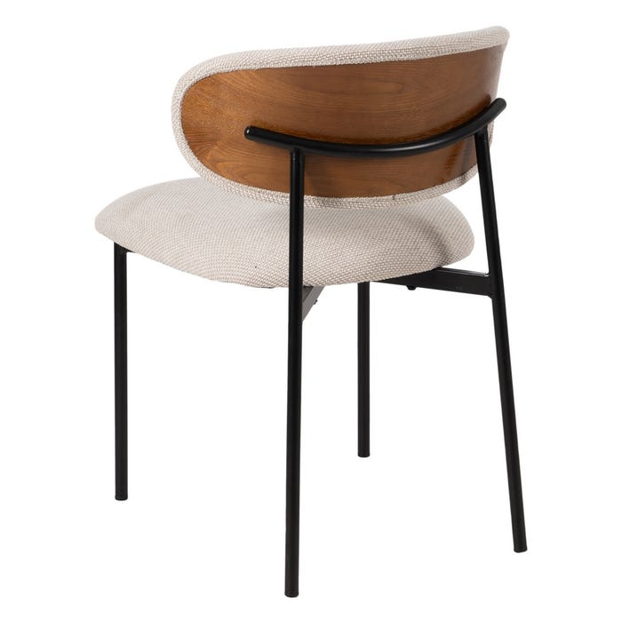 Silla Crema Tejido-Metal Salón 50 X 54 X 73,50 Cm