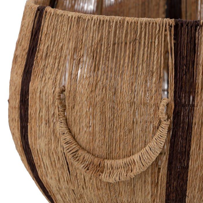 S/3 Cestos Natural-Marrón Yute 45 X 45 X 36 Cm