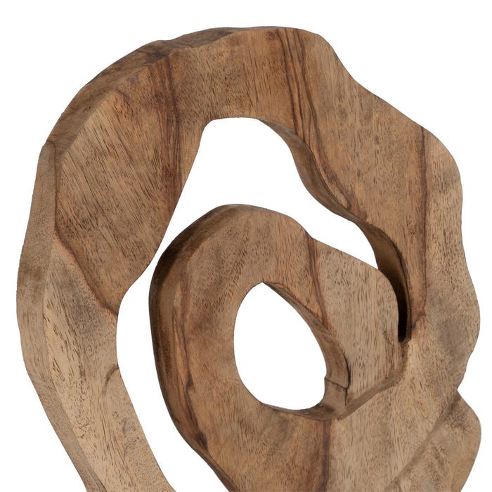 Escultura Natural Madera De Mango 26 X 8,50 X 52 Cm