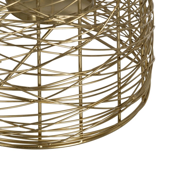 Gold Stainless Steel Candle Holder 19 x 20 x 31.50 cm
