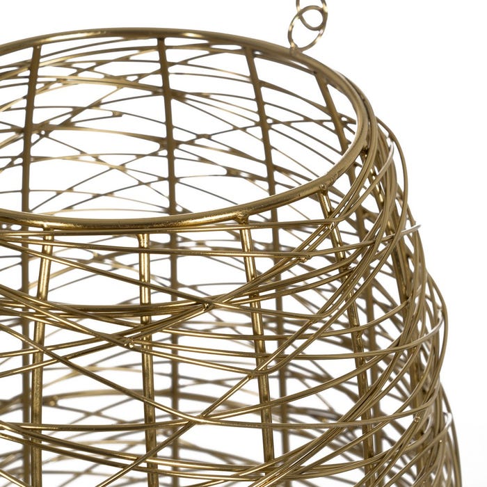 Gold Stainless Steel Candle Holder 24 X 26.50 X 38.50 Cm