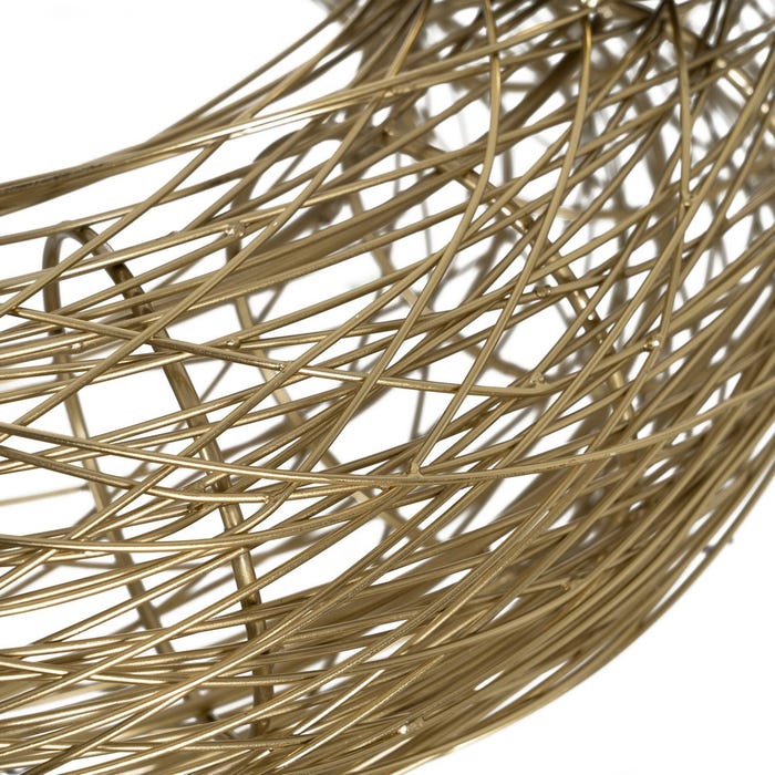 Gold Stainless Steel Candle Holder 39 x 39 x 12 cm