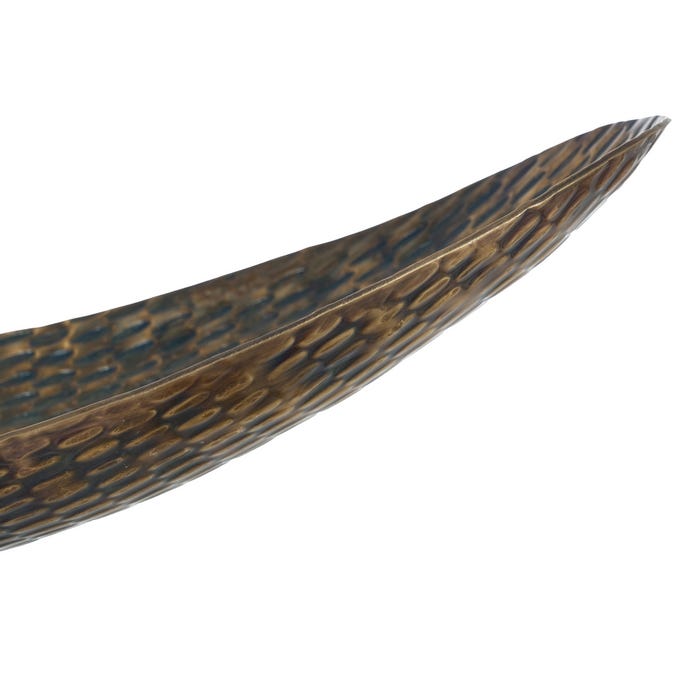 Bronze Aluminum Tray Decoration 16.50 X 58 X 13 Cm