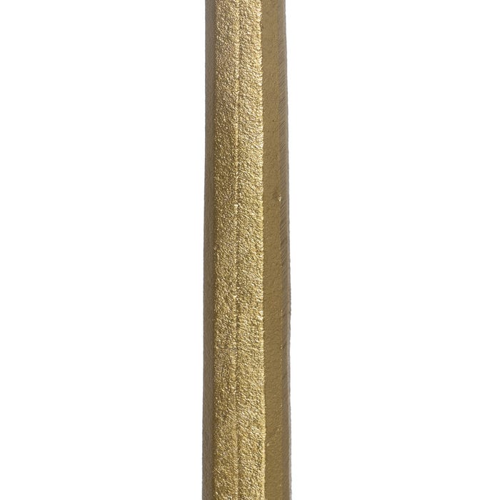 Gold Aluminum Candle Holder Decoration 10 X 10 X 31 Cm