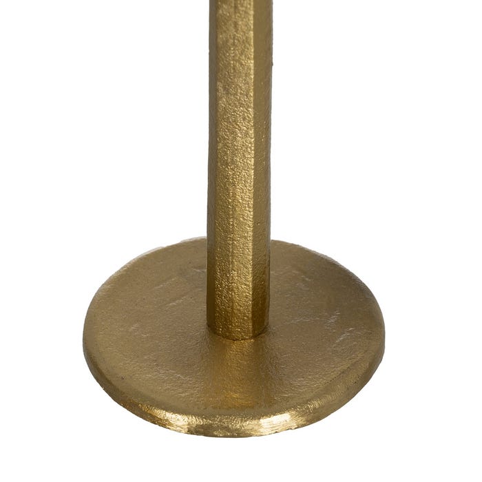 Gold Aluminum Candle Holder Decoration 10 X 10 X 37 Cm