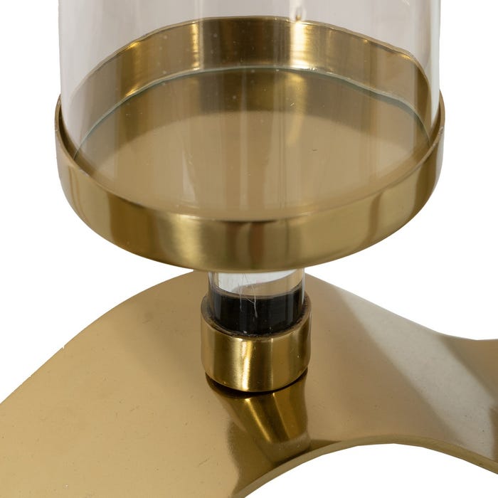 Golden Candle Holder 83 X 9 X 25 Cm