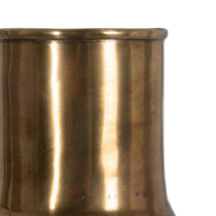 Vaso de Alumínio Bronze Decoração 32 X 32 X 62,50 Cm