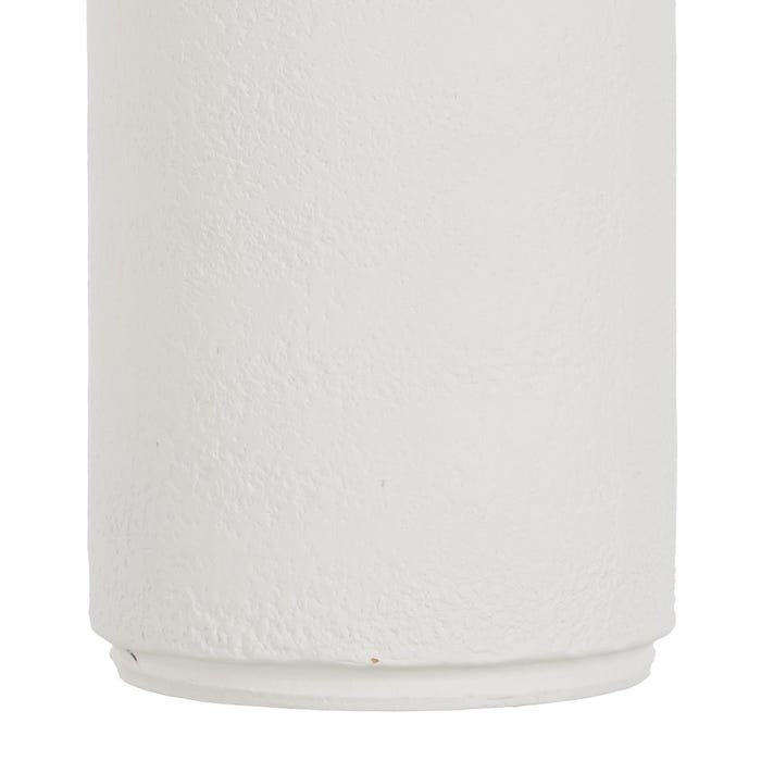 White Clay Vase Decoration 12.50 X 12.50 X 40 Cm
