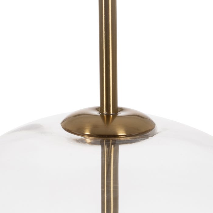 Gold Metal / Crystal Ceiling Lamp 30 x 30 x 60 cm