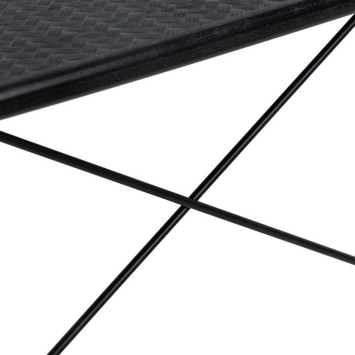Consola Preto-Natural Dm-Metal 120 X 38 X 81 Cm