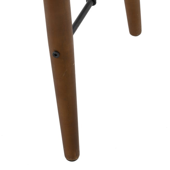 Consola Preto-Natural Dm-Metal 120 X 38 X 81 Cm