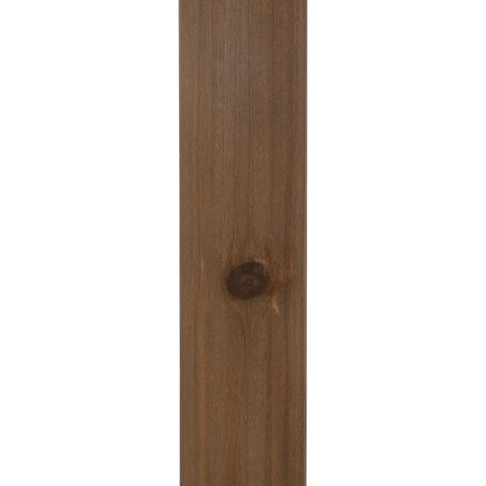 Consola de madeira natural 120 x 33 x 75 cm