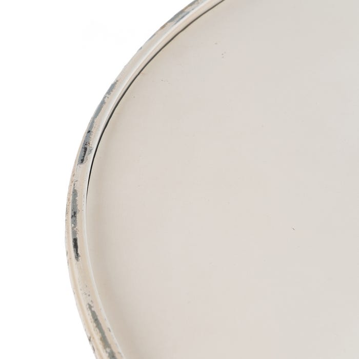 Mesa Crema Metal 80 X 80 X 75 Cm