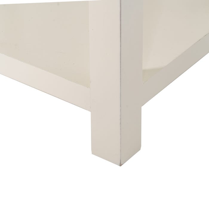 Mesita Blanco Madera 45 X 30 X 66 Cm